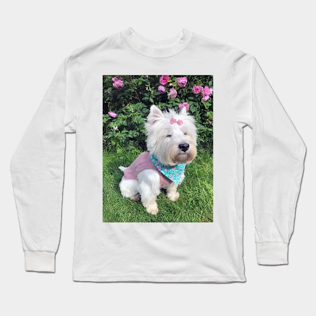 Westie Long Sleeve T-Shirt by princess-pirate